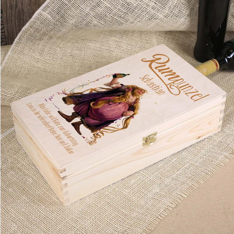 Captain Morgan - Set zum Geburtstag in edler Holzbox mit graviertem Longdrinkglas | RUMpunzel