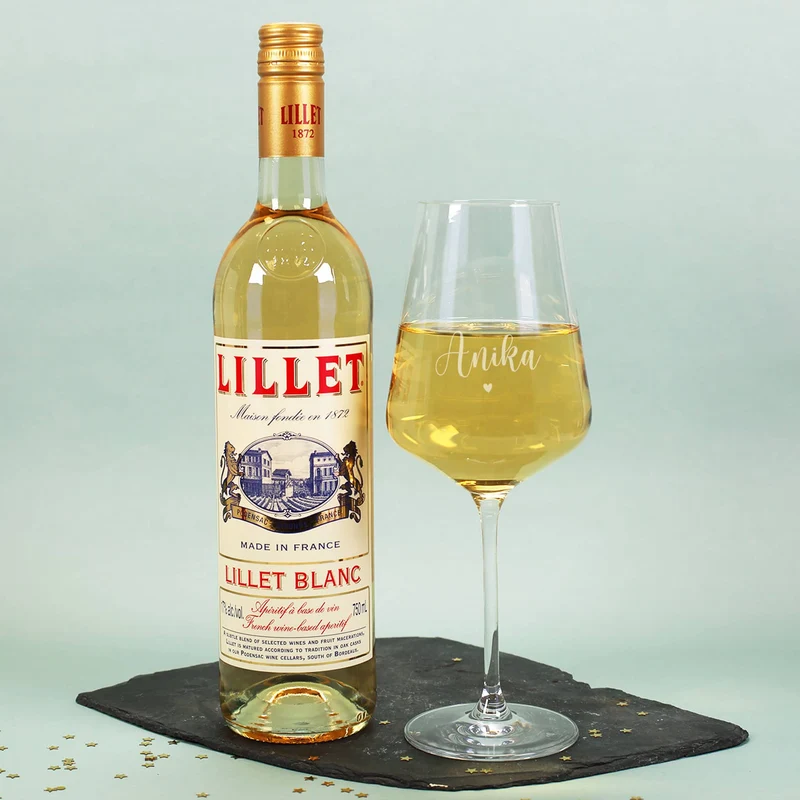 Merry Berry - Lillet Geschenkset mit Glas und Geschenkbox zu Weihnachten