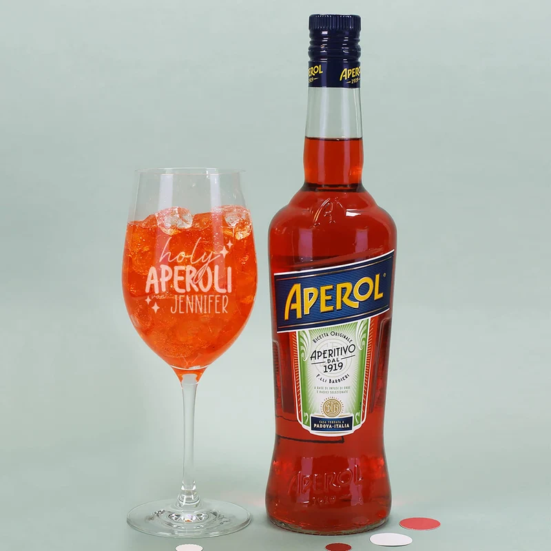 Hol mir einen Aperol - Geschenkset zu Weihnachten mit Glas und Geschenkbox