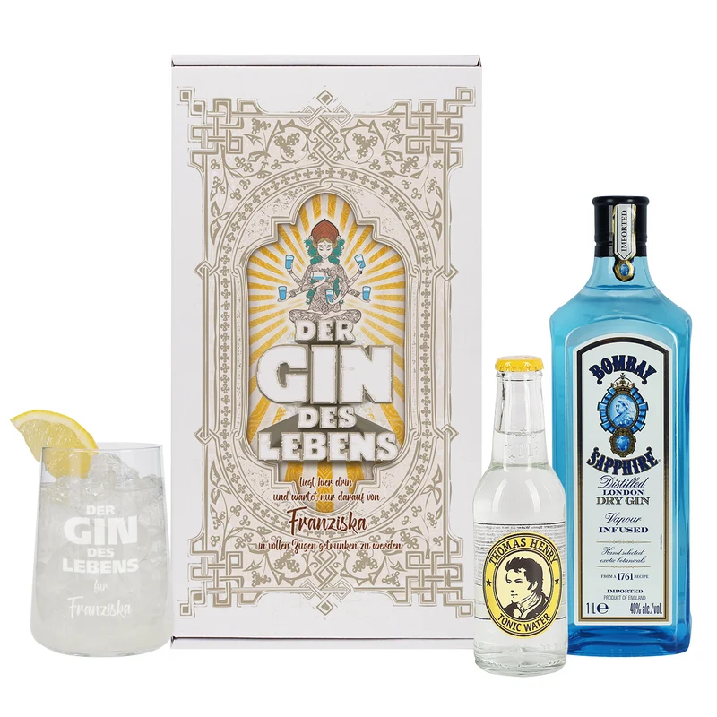 Der Gin des Lebens - Bombay Gin Geschenkset