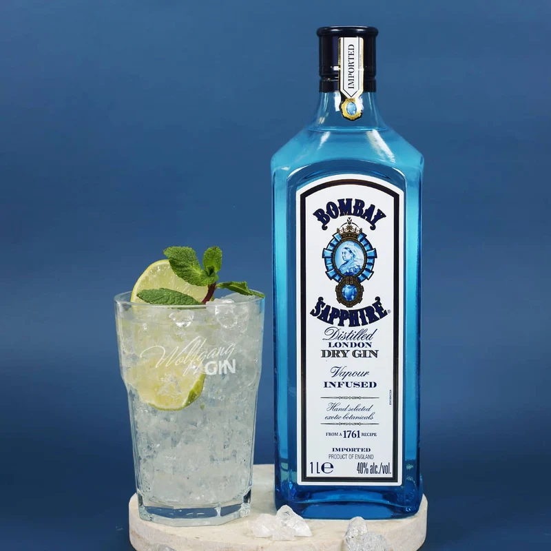 Geschenkset - Gin - zum Geburtstag mit graviertem Glas