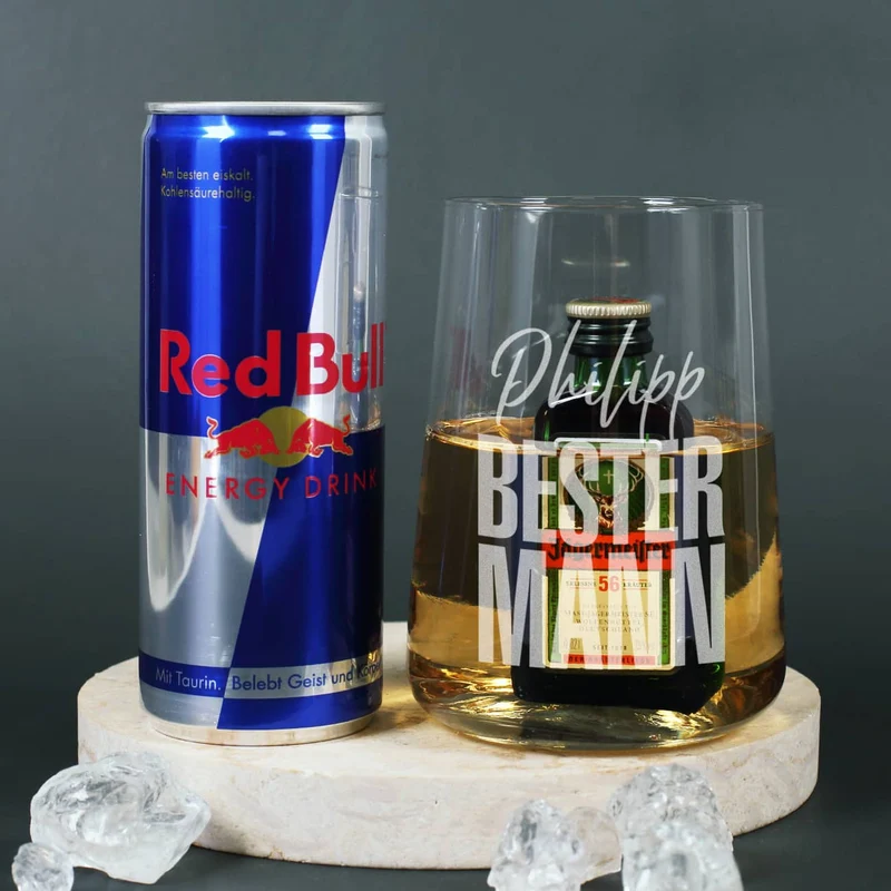 Bester Mann - Geschenkset mit Red Bull und Jägermeister