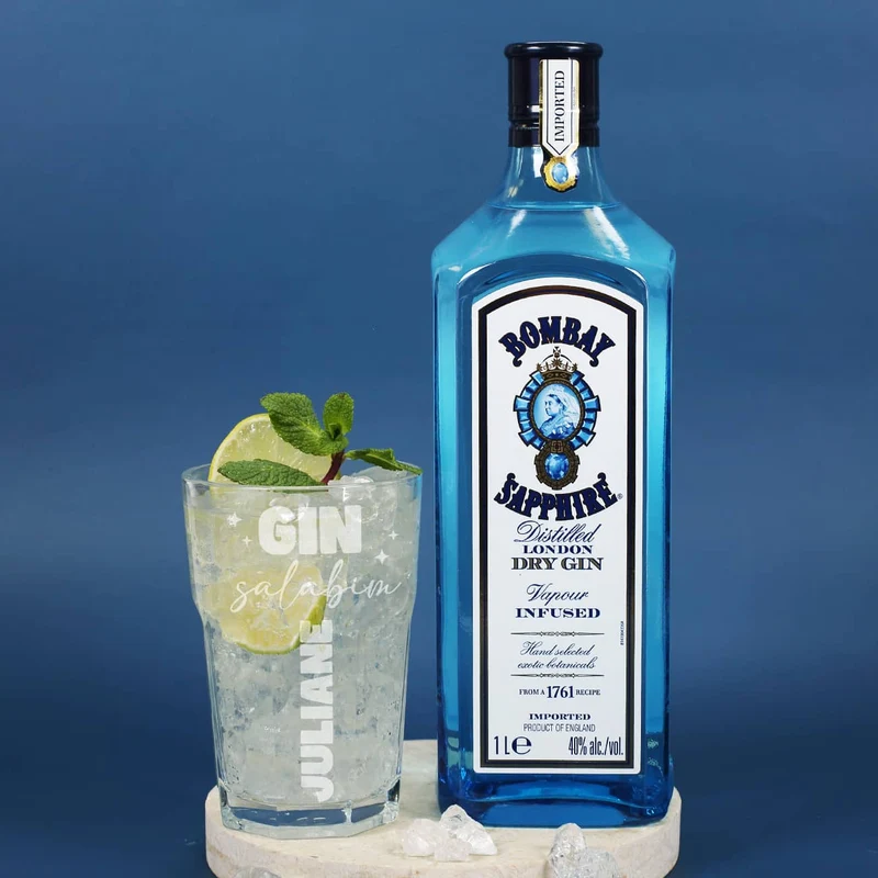 Gin salabim - Gin Geschenkset mit Bombay Gin und Glas
