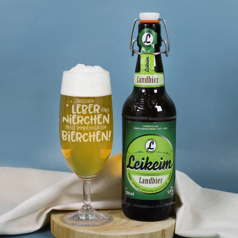 Bier Geschenkset für Männer | Personalisiert mit Getränkewahl | Zwischen Leber und Nierchen…