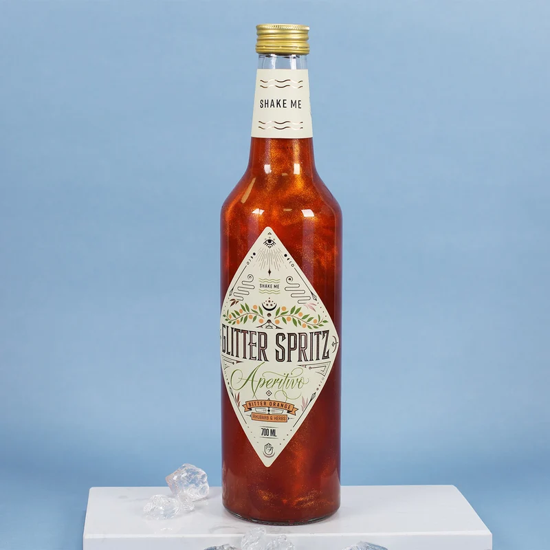 Geschenkset 'Mamabär' zum Muttertag mit Glas & Aperitif nach Wahl - personalisiert