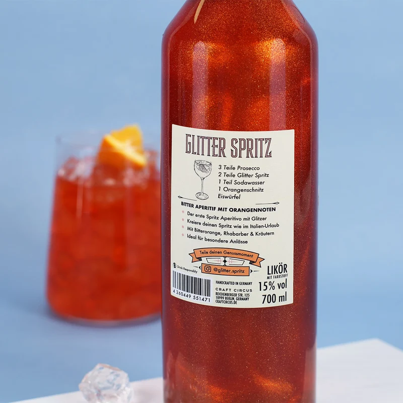 Geschenkset 'Mamabär' zum Muttertag mit Glas & Aperitif nach Wahl - personalisiert