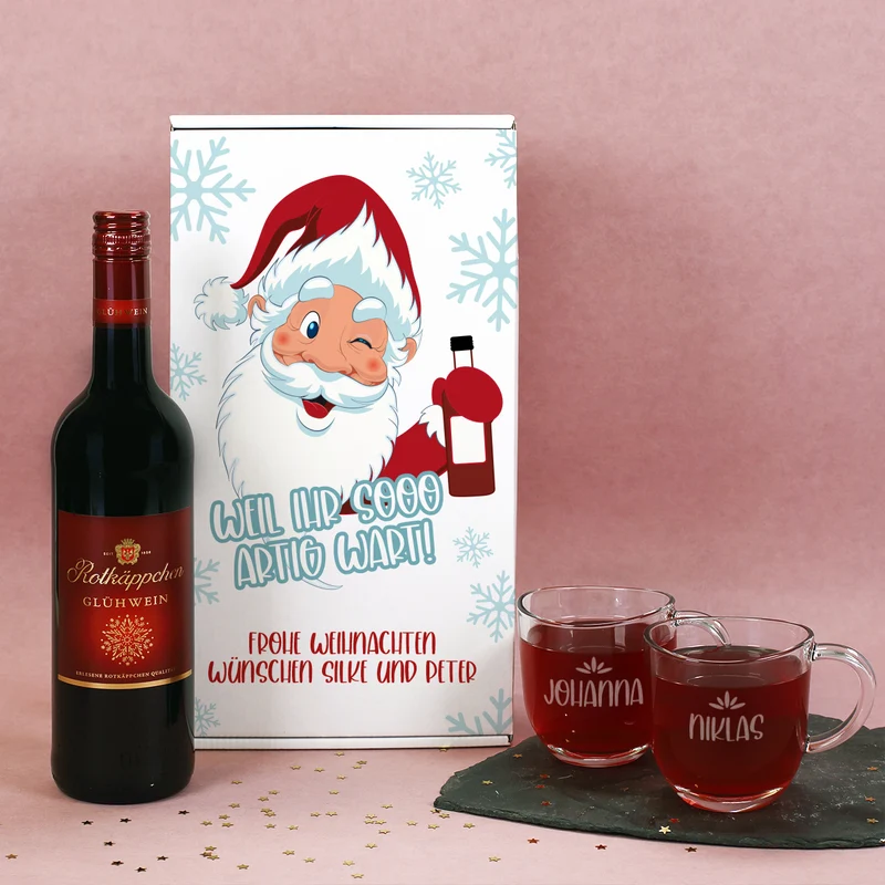 Weil ihr sooo artig wart! - Glühwein Geschenkset zu Weihnachten