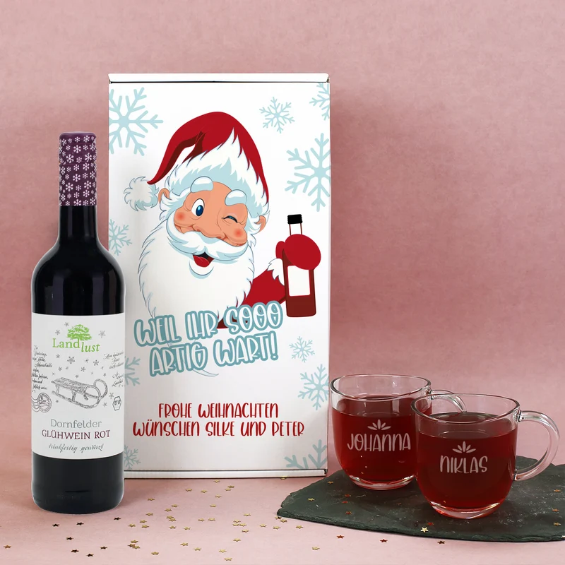 Weil ihr sooo artig wart! - Glühwein Geschenkset zu Weihnachten