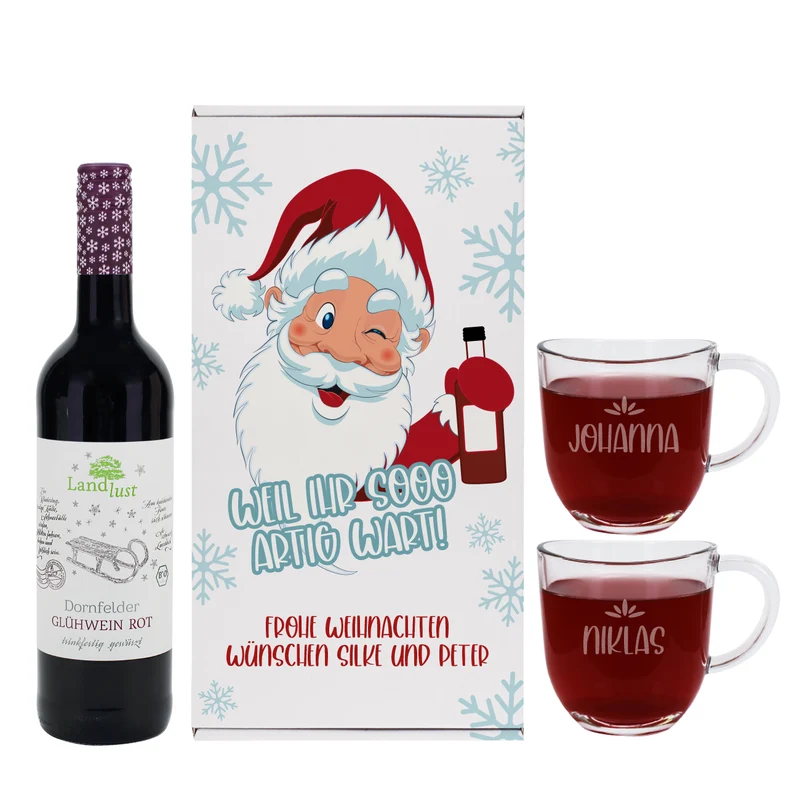 Weil ihr sooo artig wart! - Glühwein Geschenkset zu Weihnachten