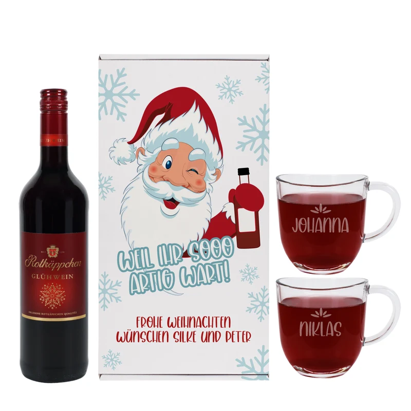 Weil ihr sooo artig wart! - Glühwein Geschenkset zu Weihnachten
