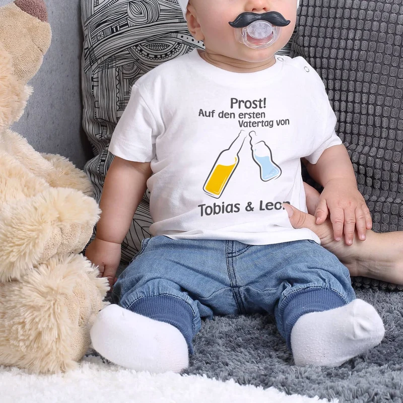 Partnershirts Vater und Sohn zum ersten Vatertag