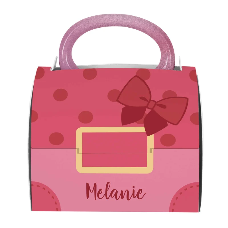 Pinke Glitzertasse in persönlicher Tassentasche mit Name und Wunschtext