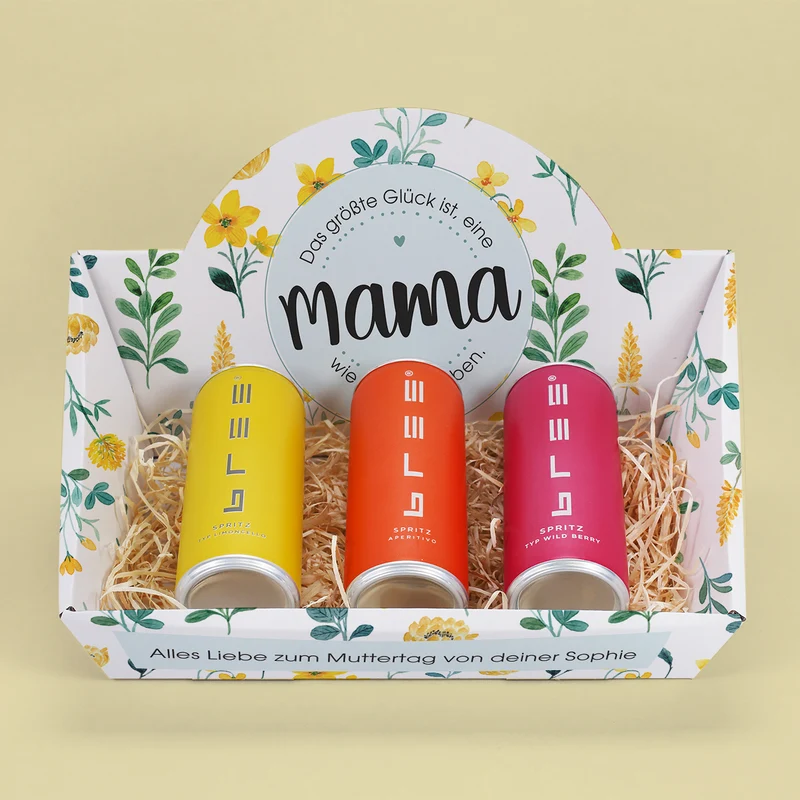 Glück ist eine Mama wie Dich zu haben - Geschenkkörbe mit verschiedenen Füllungen