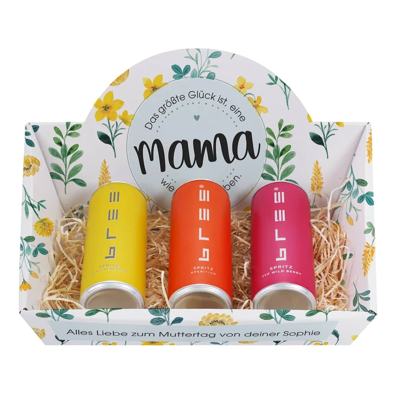 Glück ist eine Mama wie Dich zu haben - Geschenkkörbe mit verschiedenen Füllungen