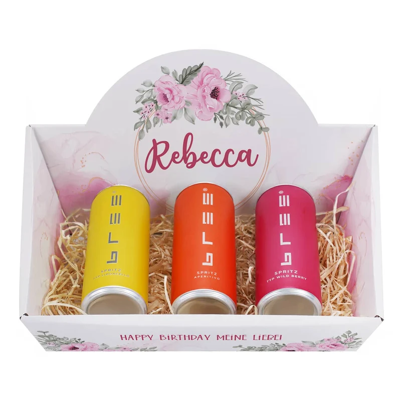 Floraler Geschenkkorb zum Muttertag oder Geburtstag mit verschiedenen Füllungen