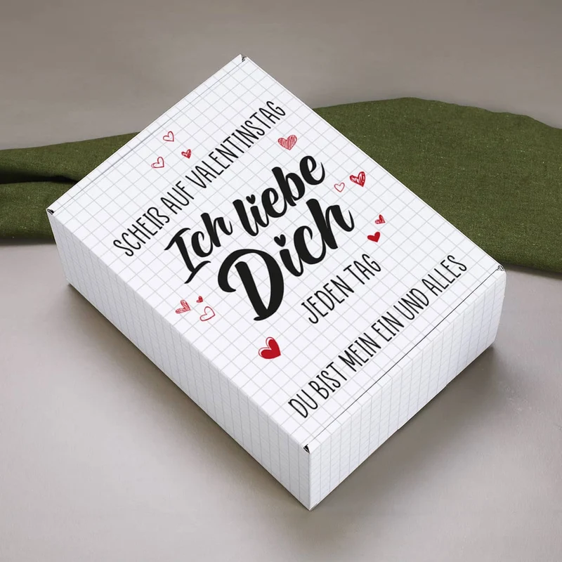 Gin Geschenkset zum Valentinstag - Scheiß auf Valentinstag Ich liebe Dich jeden Tag