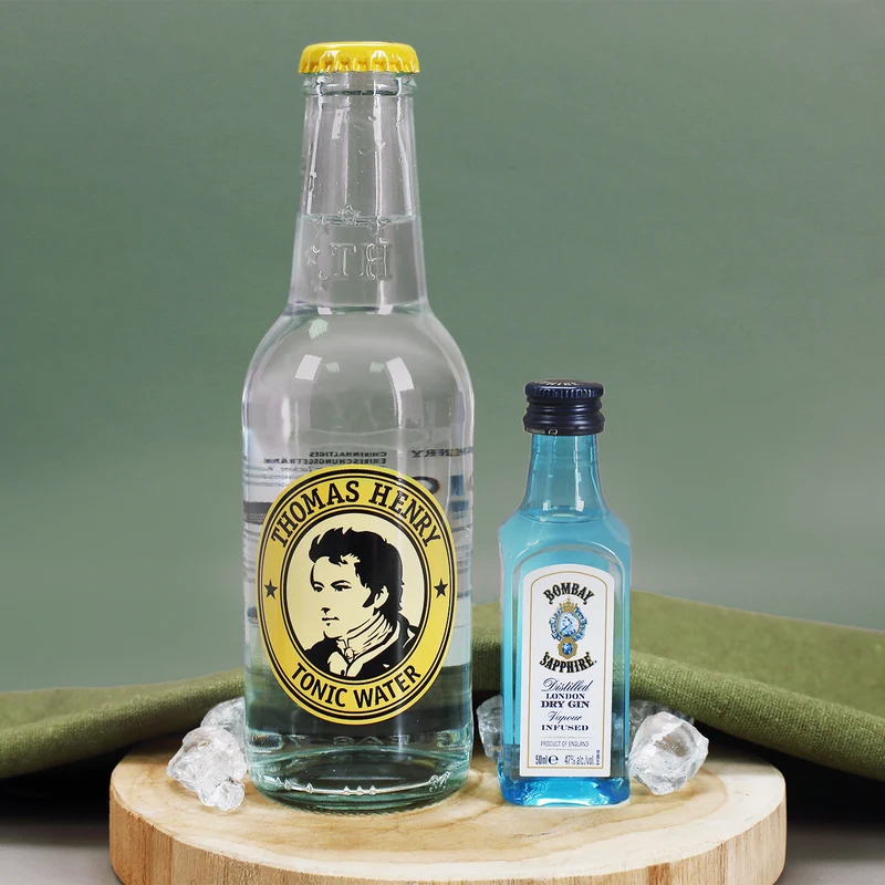 GINgle bells - Geschenkset zu Weihnachten mit Gin, Tonic und graviertem Glas