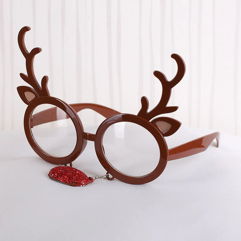 Gag-Brille Elch mit roter Nase