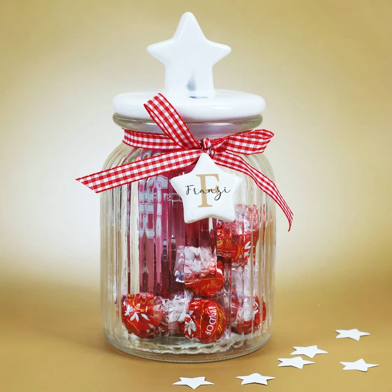 Persönliches Geschenkset für Frauen in hübscher Glasdose