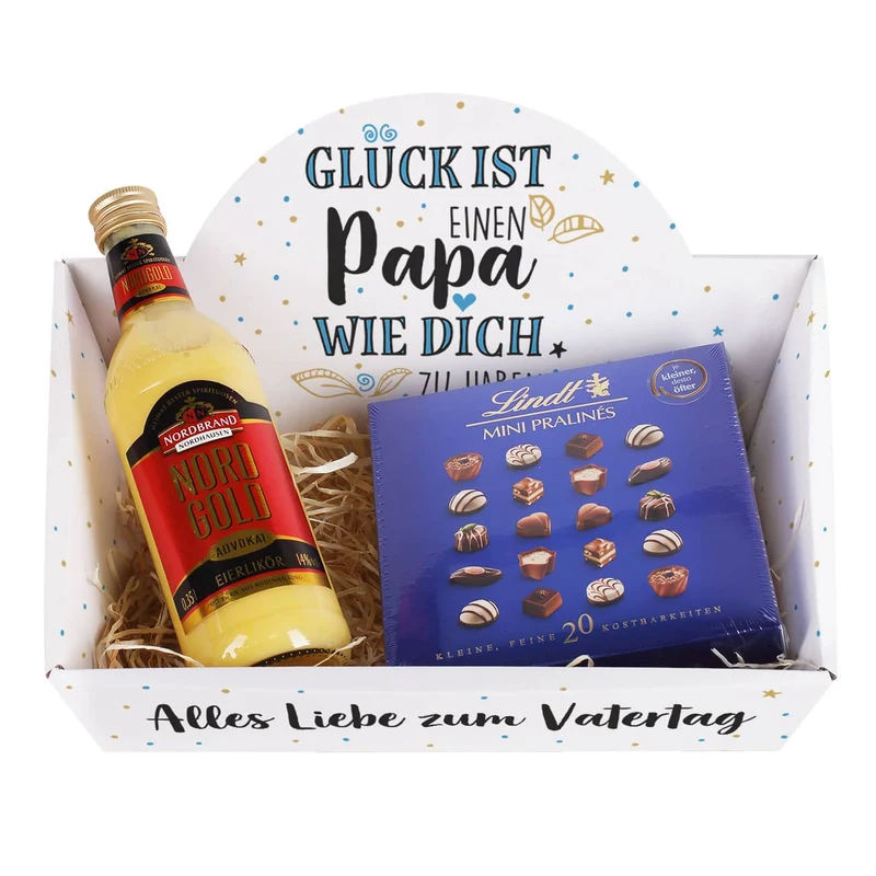 Persönlicher Geschenkkorb für den besten Papa - mit verschiedenen Füllungen