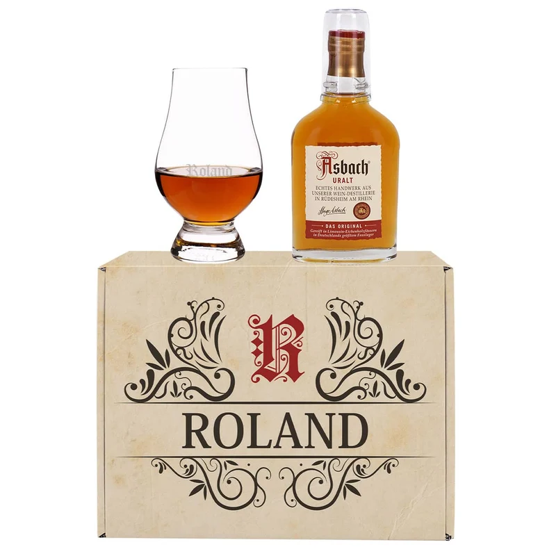 Asbach Uralt Geschenkset mit Glas und Geschenkbox
