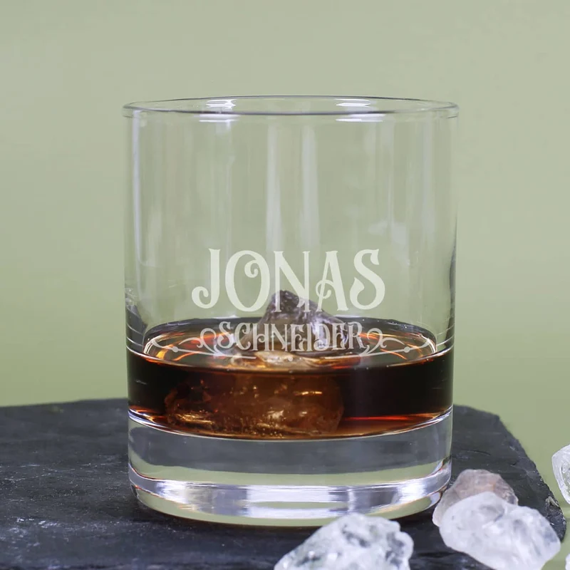 The Gentlemen's Club - Geschenkset mit zwei Whiskeygläsern und Jack Daniel's