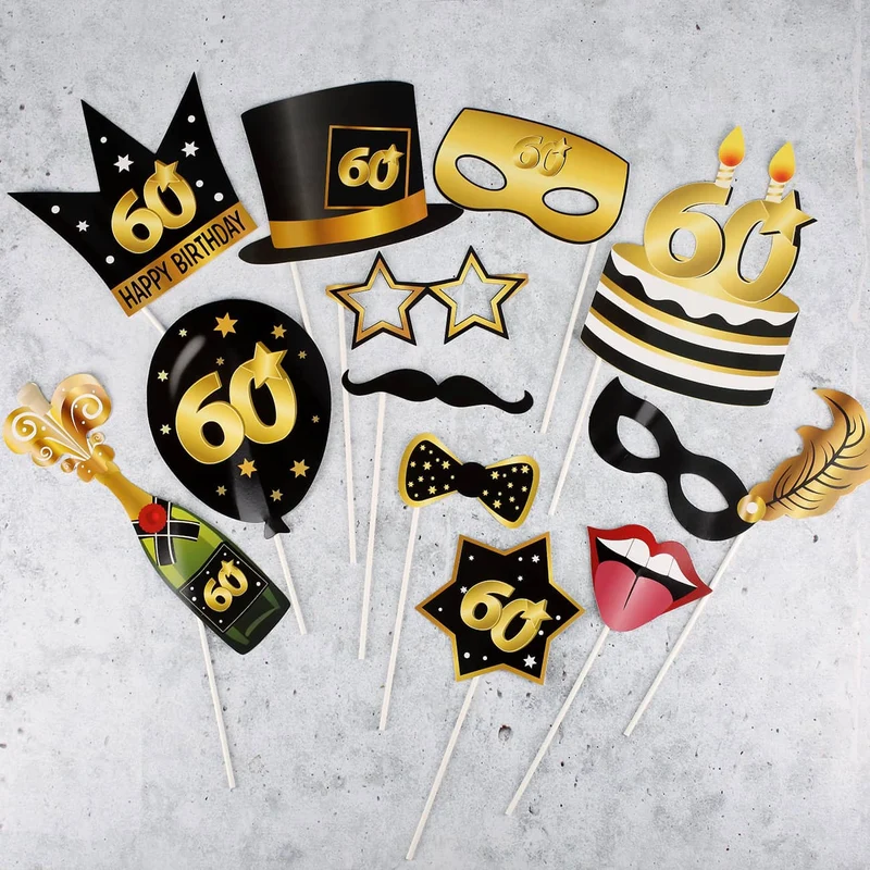 Foto Accessoire Set - Star zum 60. Geburtstag