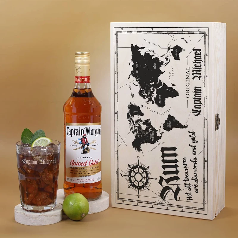 Rum-Set mit Captain Motiv