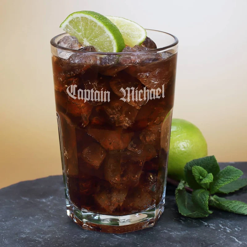 Rum-Set mit Captain Motiv