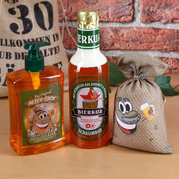 Geburtstagsgeschenkset Alter Sack zum 30. (4-teilig)