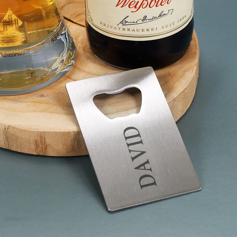 Bier Geschenkset mit Weißbier, Glas und Flaschenöffner in Geschenkbox