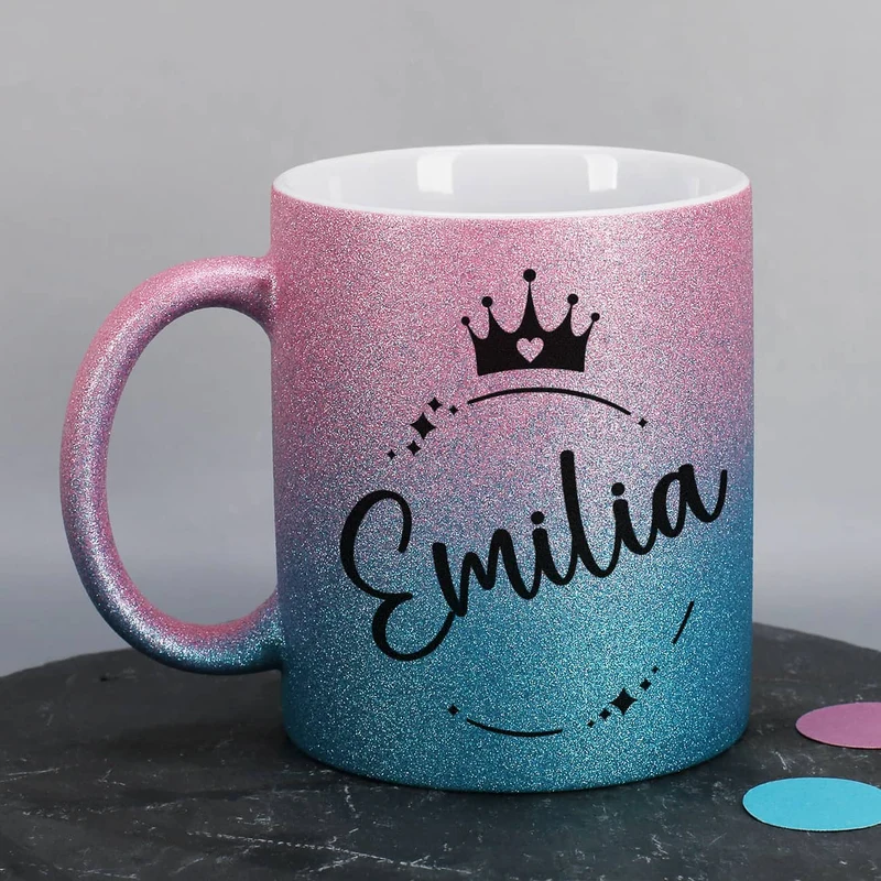 Wundervolles Geschenkset mit Glitzertasse, Beautycase, Duftkerze & mehr - für Frauen