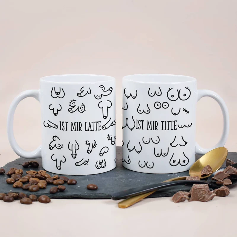 Busentasse und Penistasse im Set