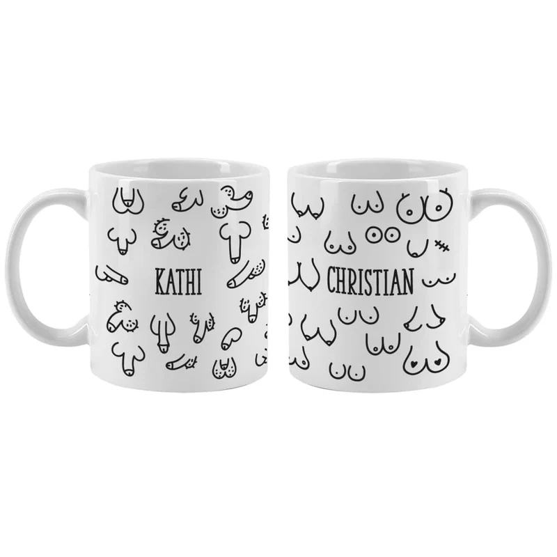 Busentasse und Penistasse im Set