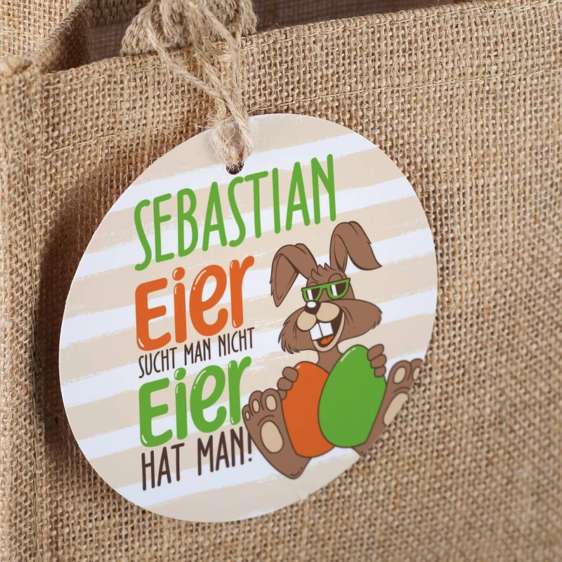 Bier-Geschenkset - Eier sucht man nicht - mit persönlichem Bierglas