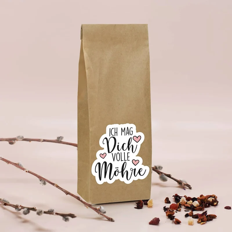 Ich mag Dich volle Möhre! - Geschenkset mit Wunschname