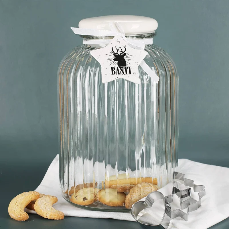 Geschenkset für Männer zu Weihnachten - Espresso, Schokolade und Nüsse in XL Glasdose