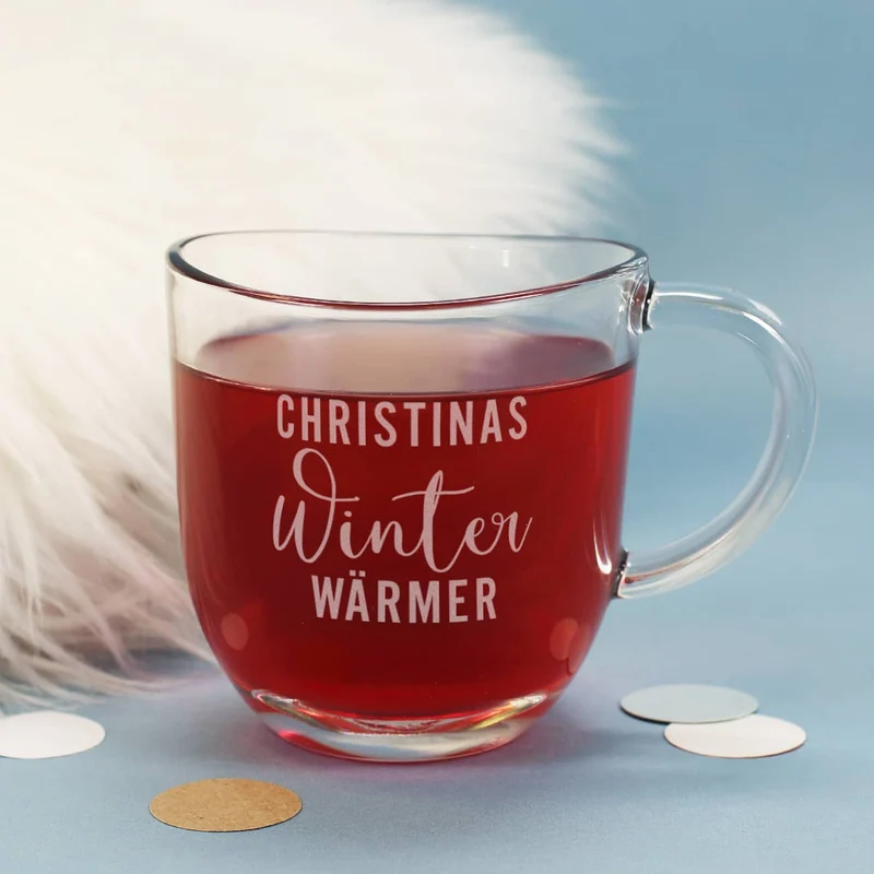Tee-Set - Winter Wärmer - mit graviertem Teeglas und Teepäckchen