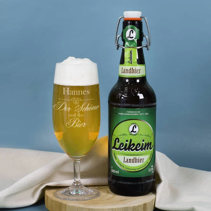 Der Schöne und das Bier - Geschenkset für Männer | Biersorte wählbar