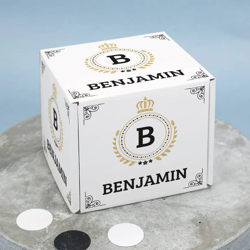 Schnaps-Geschenk für Männer mit 2 Kräuterlikören, Schnapsglas und persönlicher Box