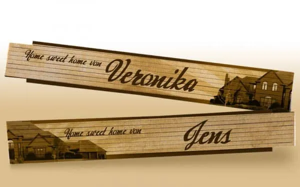 Paarzollstock Home sweet home