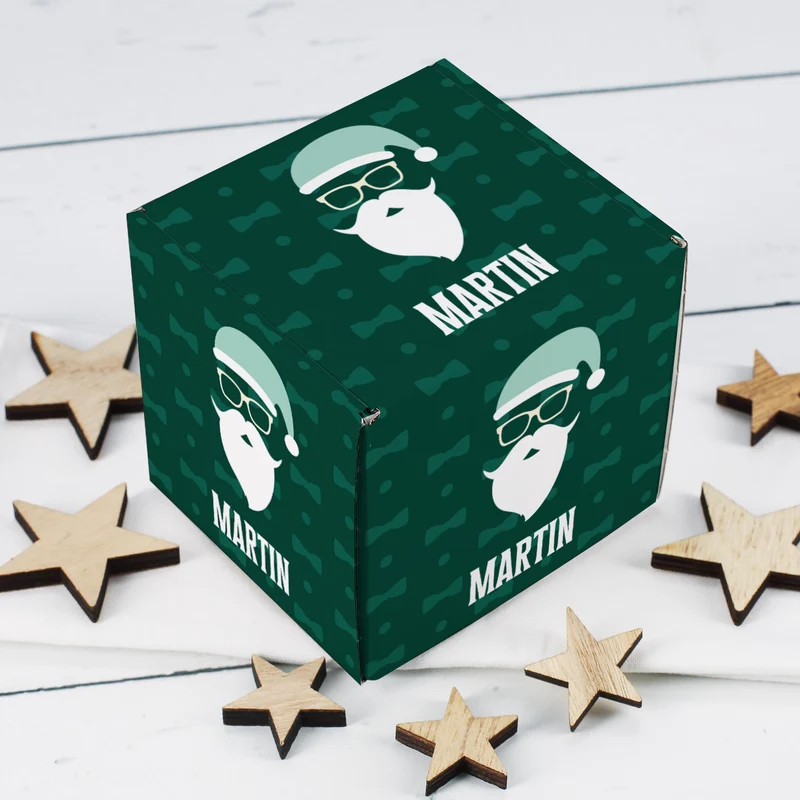 Schnaps Geschenkset für Männer zu Weihnachten mit Glas, Kräuterschnaps und Box