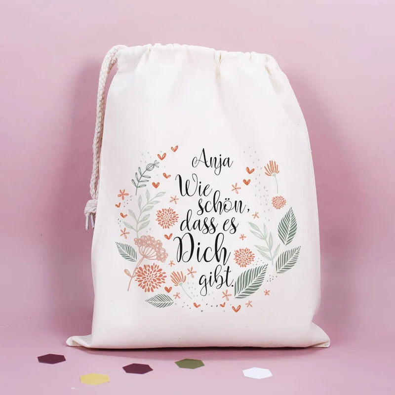 Wie schön, dass es Dich gibt. - Geschenkset mit Wein und Duftkerze