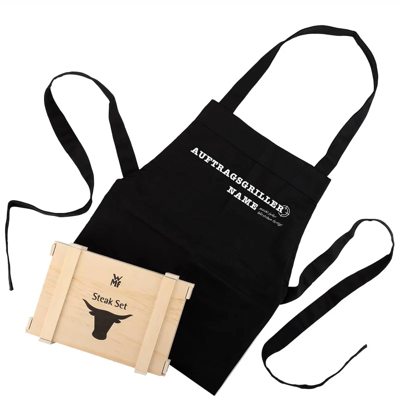 WMF Steak Besteckset mit Auftragsgriller Schürze