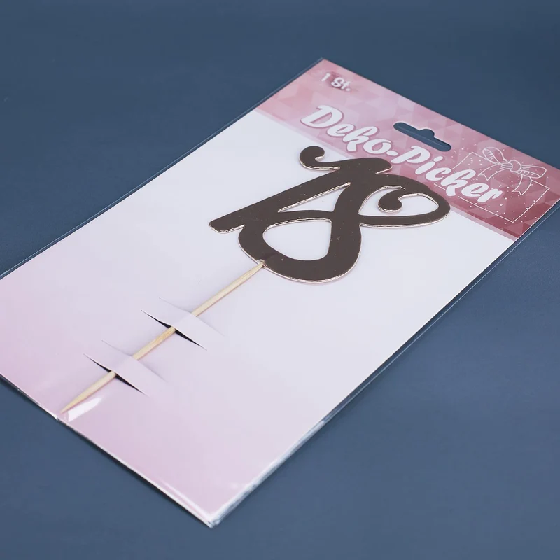 Deko-Stecker 18 in Rosé-Metallic