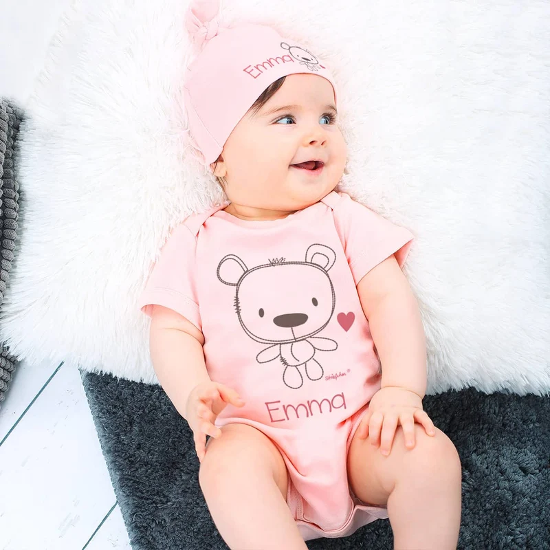 Teddy-Geschenkset für Mädchen zur Geburt