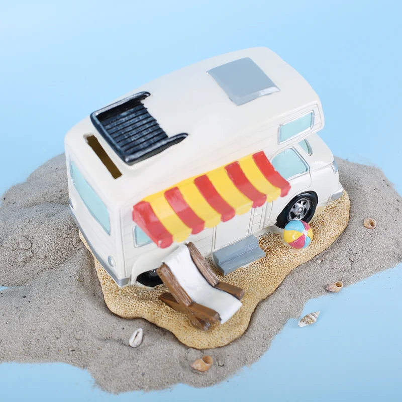 Spardose - Wohnmobil am Strand