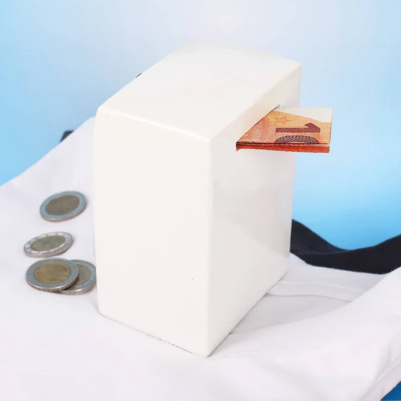 Spardose Waschmaschine - Geld-Wäsche