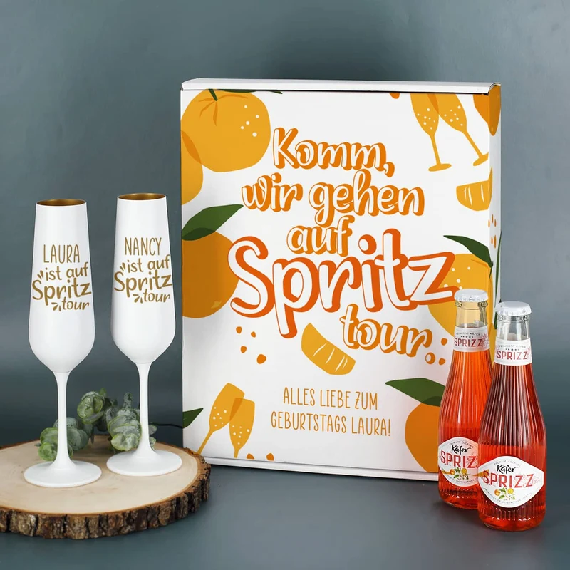 Komm, wir gehen auf Spritztour! - Käfer Sprizz Geschenkset
