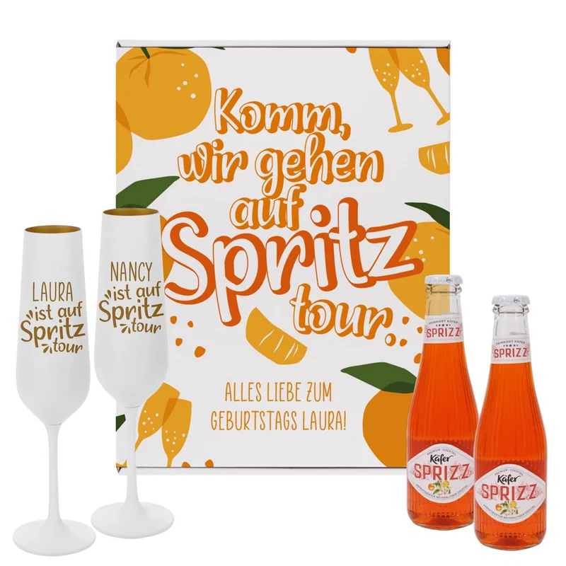 Komm, wir gehen auf Spritztour! - Käfer Sprizz Geschenkset